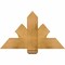 Ekena Millwork Redmond Rough Sawn Timber Gable Bracket, Western Red Cedar, 36"W x 21"H x 2"D x 6"F, 14/12 Pitch GBW036X21X0206RED00RWR - alternate 1